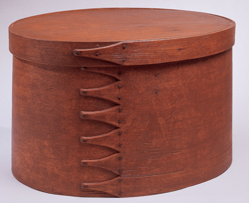 Shaker large oval storage box, Probably New Lebanon, New York, circa 1820-1830